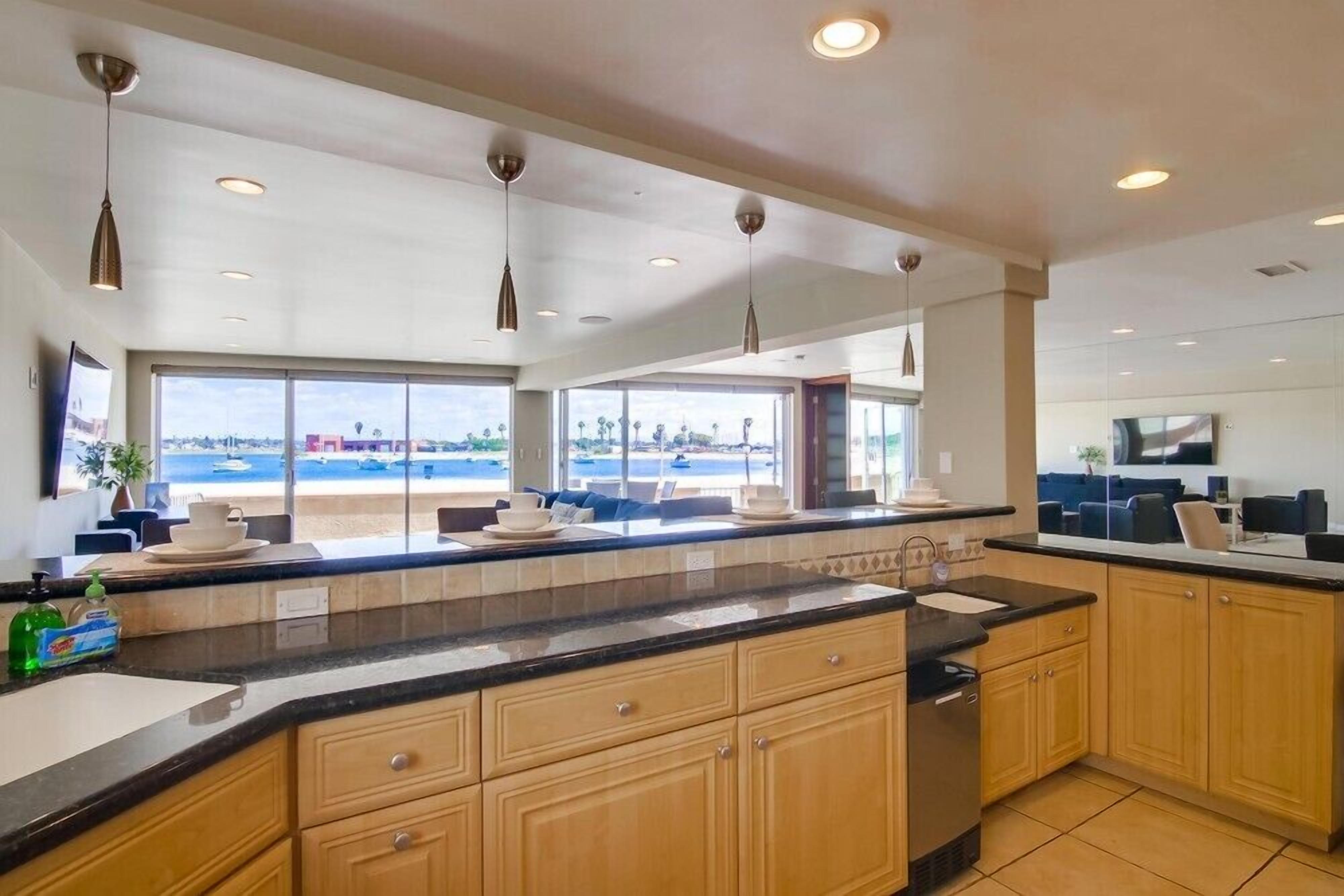 55' Water Front * Exclusive Ground Level Patio * AC