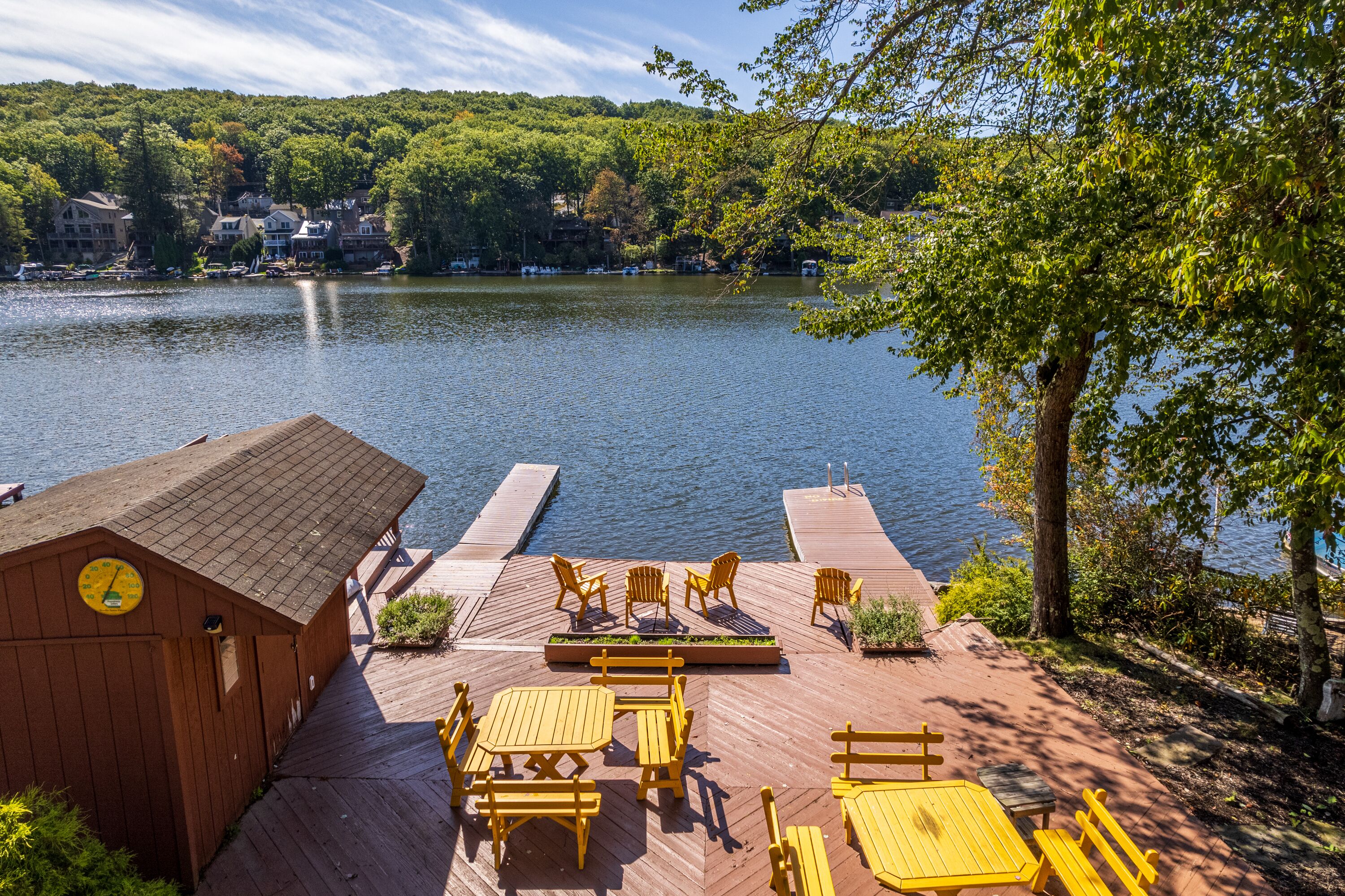Lake Harmony from cottage deck