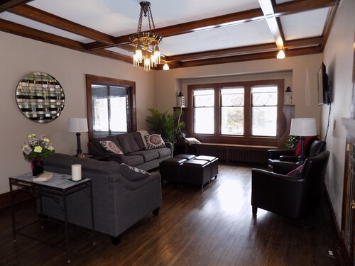 Warm, spacious prairie style home with all the comforts of your home.