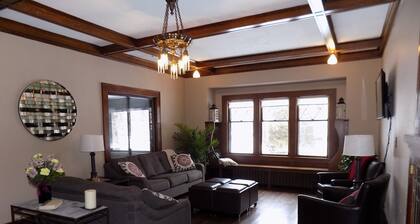 Warm, spacious prairie style home with all the comforts of your home.