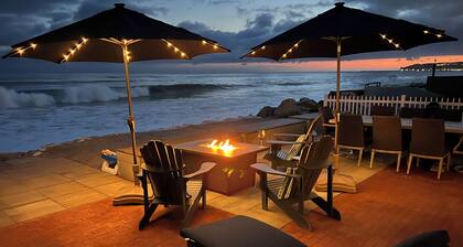 Deluxe Oceanfront Beach House I kylpytynnyri I pelihuone I yksityinen ranta