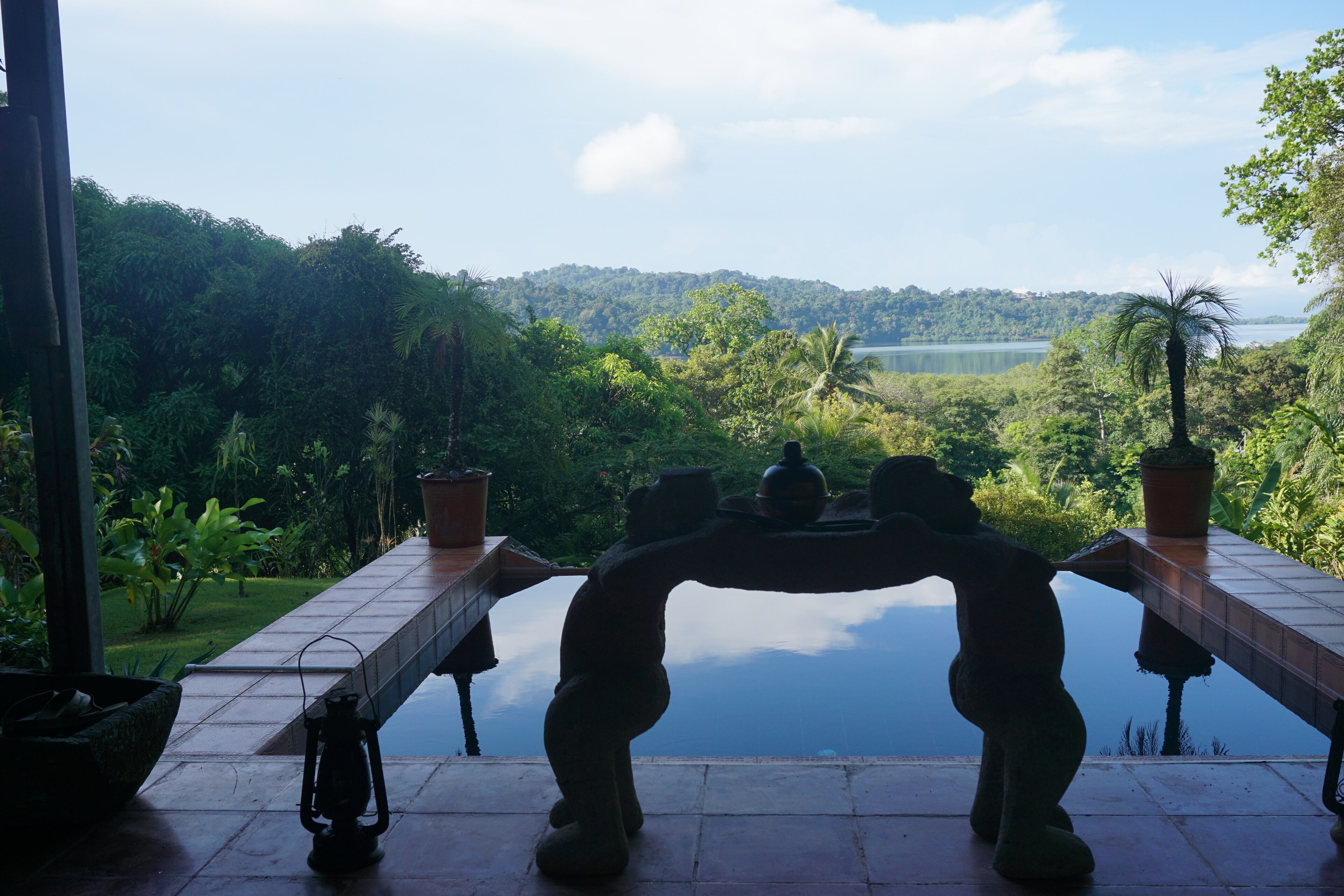 View From Porch of pool and Golf of Golfito