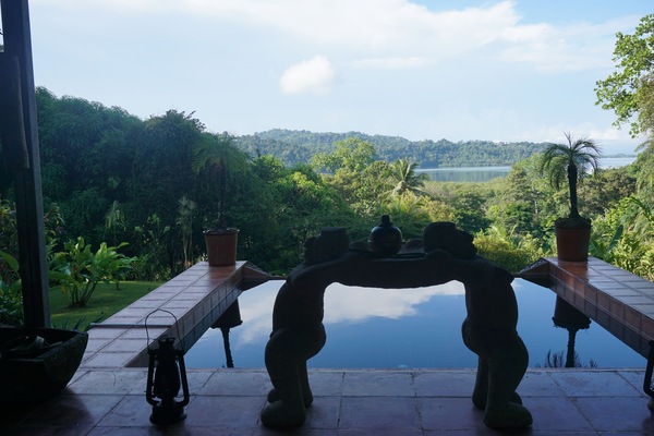 View From Porch of pool and Golf of Golfito