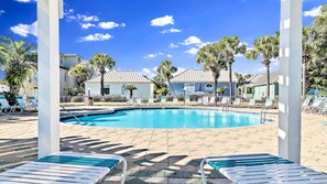 A heated pool