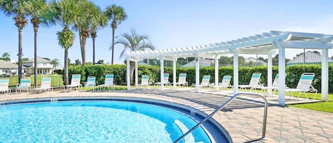 A heated pool