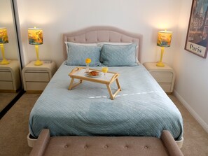 2 chambres, fer et planche à repasser, accès au Wi-Fi (inclus)