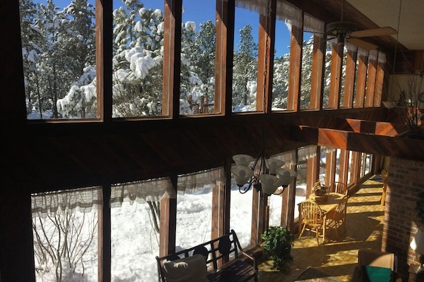 Ohhh - how the sun warms up the house even in winter snows