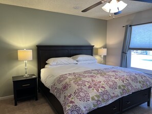 4 bedrooms, iron/ironing board, free WiFi, bed sheets