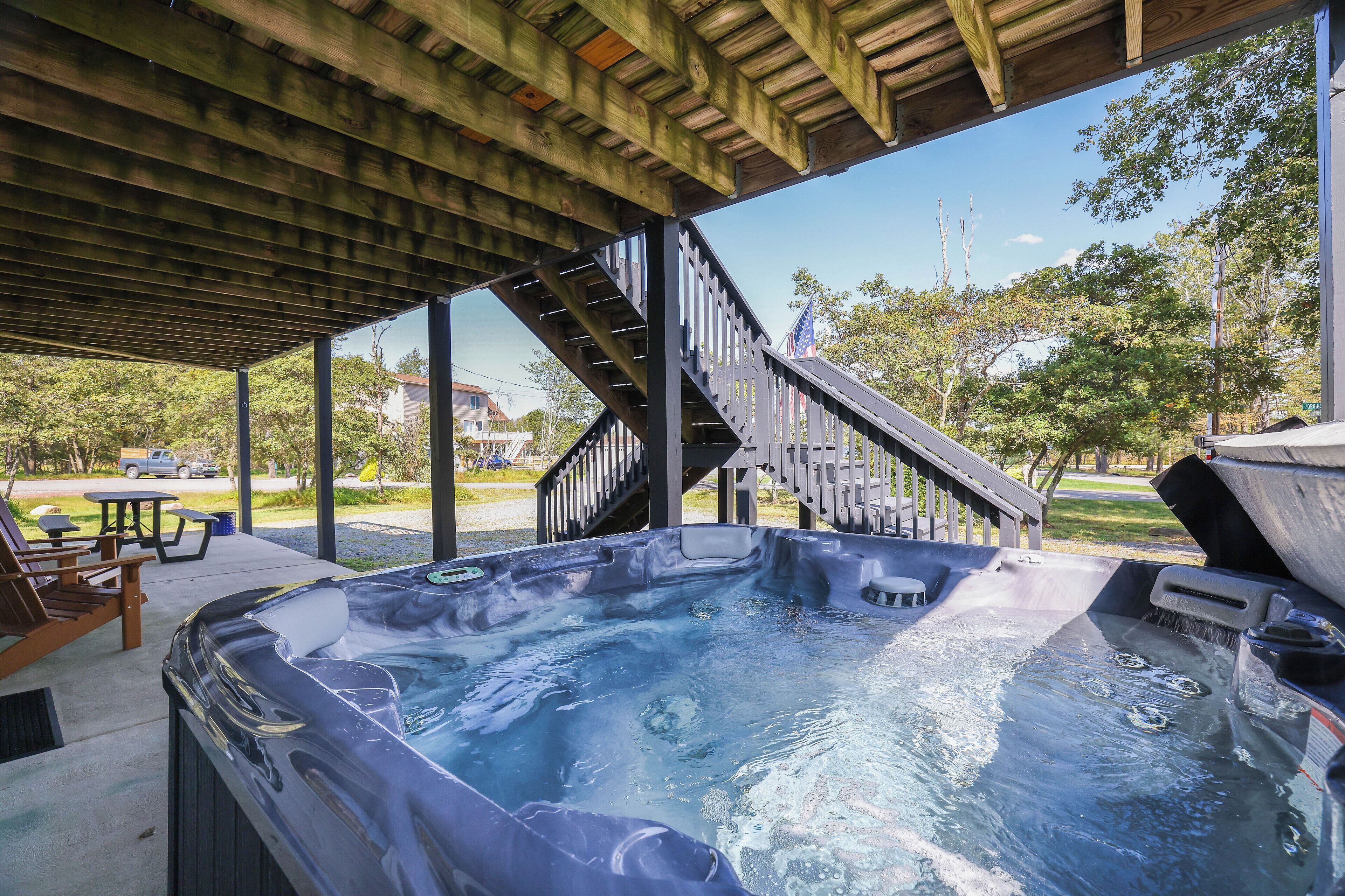 Tina de hidromasaje al aire libre