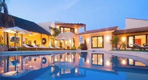 Outdoor pool, a heated pool - Luxurious 5 Star Oceanfront Villa / Private Pool / In Gates / Staff Service  (Punta de Mita)