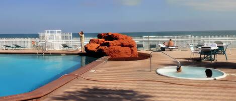 A heated pool