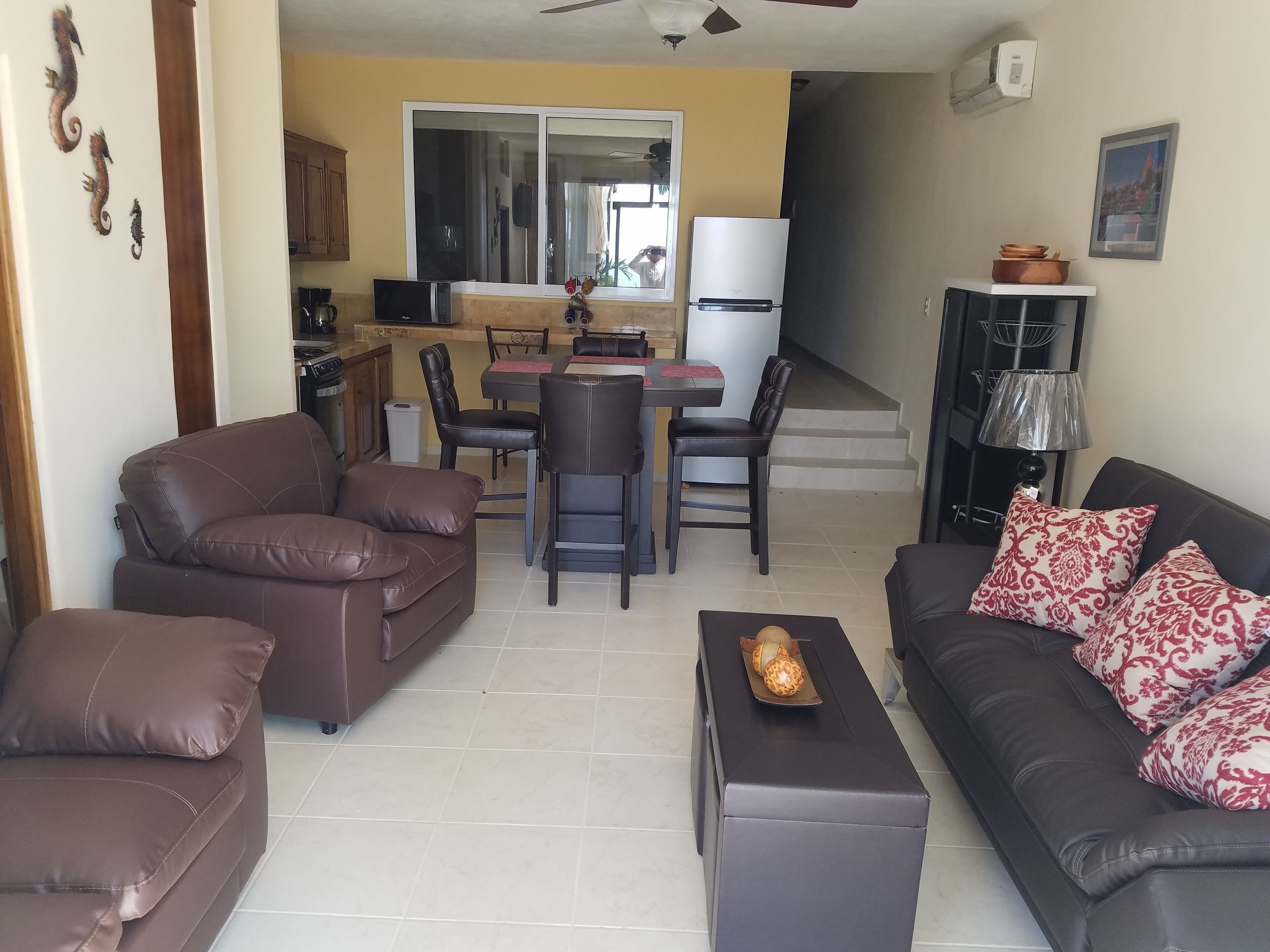 Ocean View 1-Bedroom Condo 103.  Stays of 1 month or more,  get discounted rates