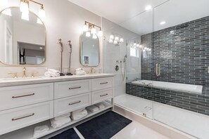Hair dryer, towels