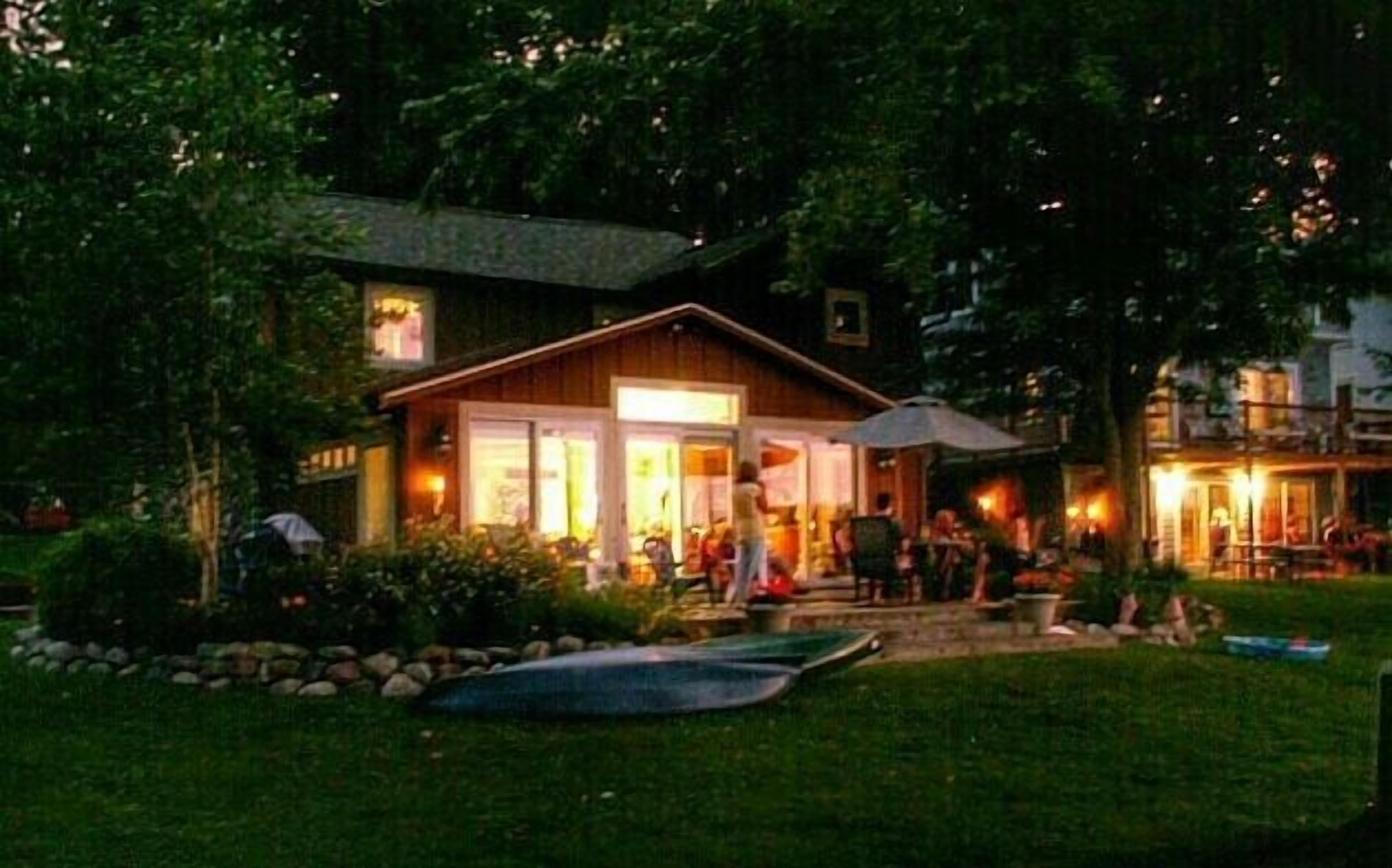 Evening on the patio.