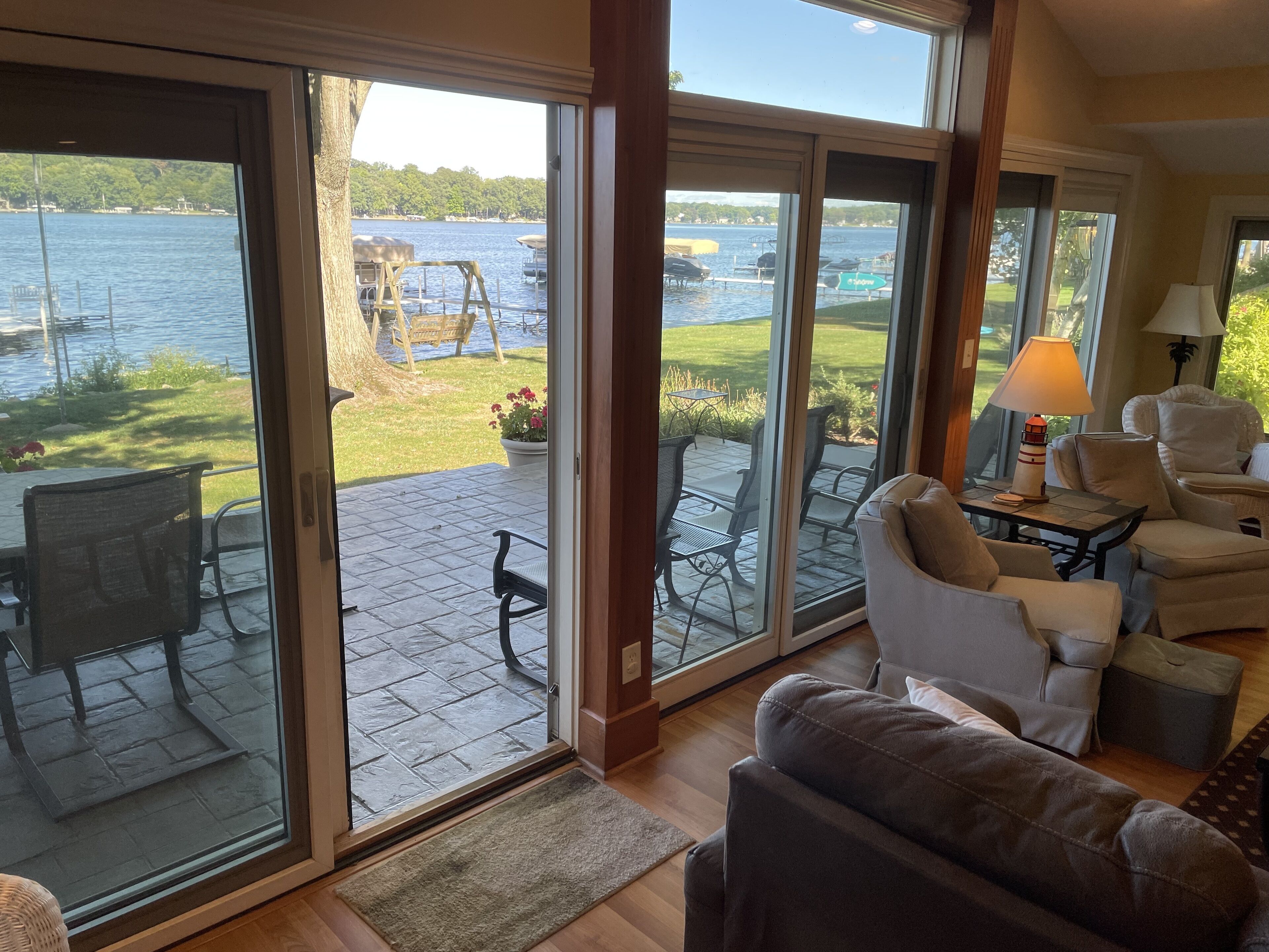 Step out onto the patio or head out for a swim!