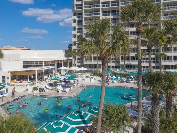 A heated pool