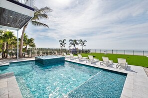 A heated pool