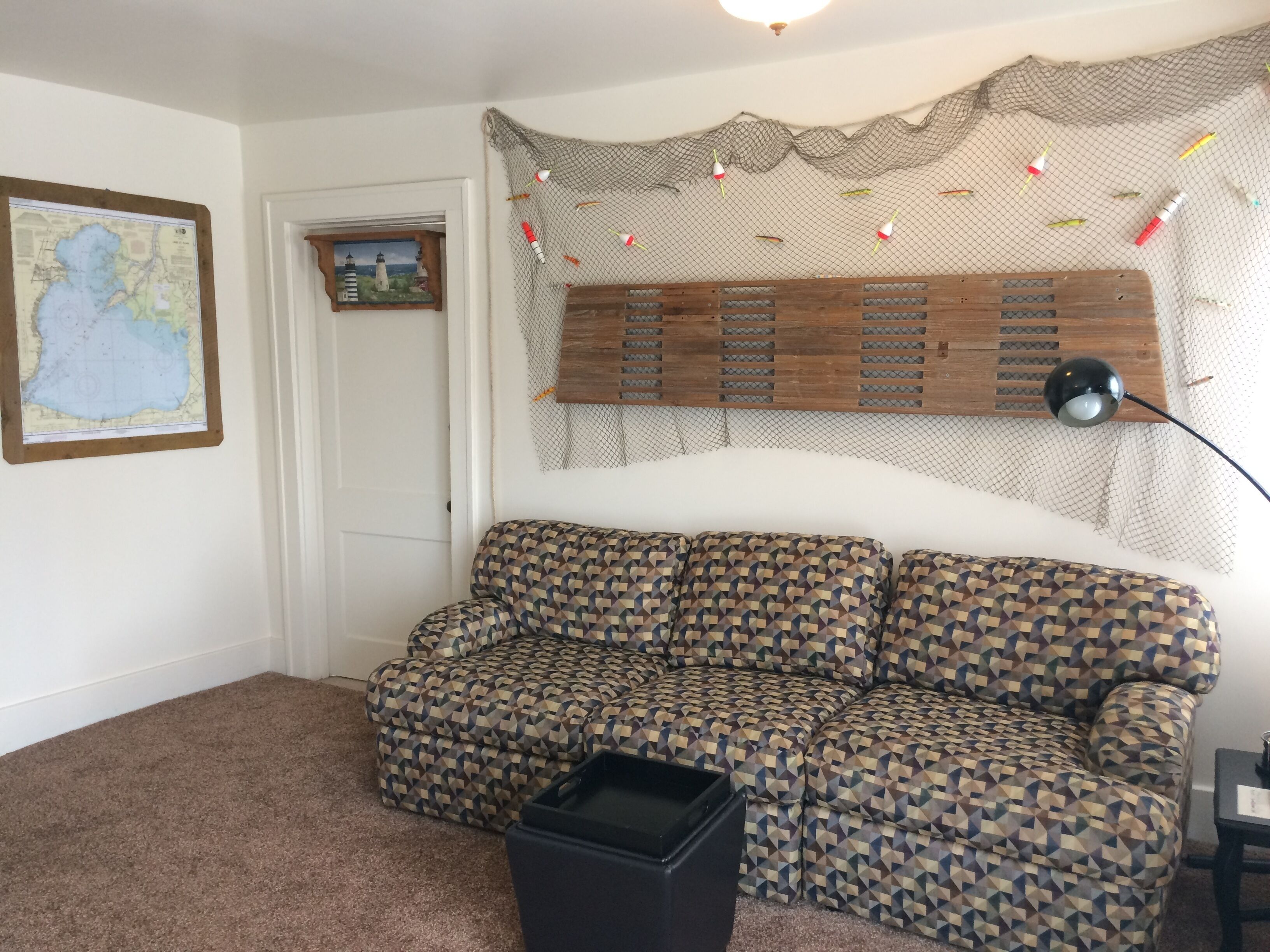 Our Starboard Cabin is clean & comfy & comes with boat slip & trailer parking!