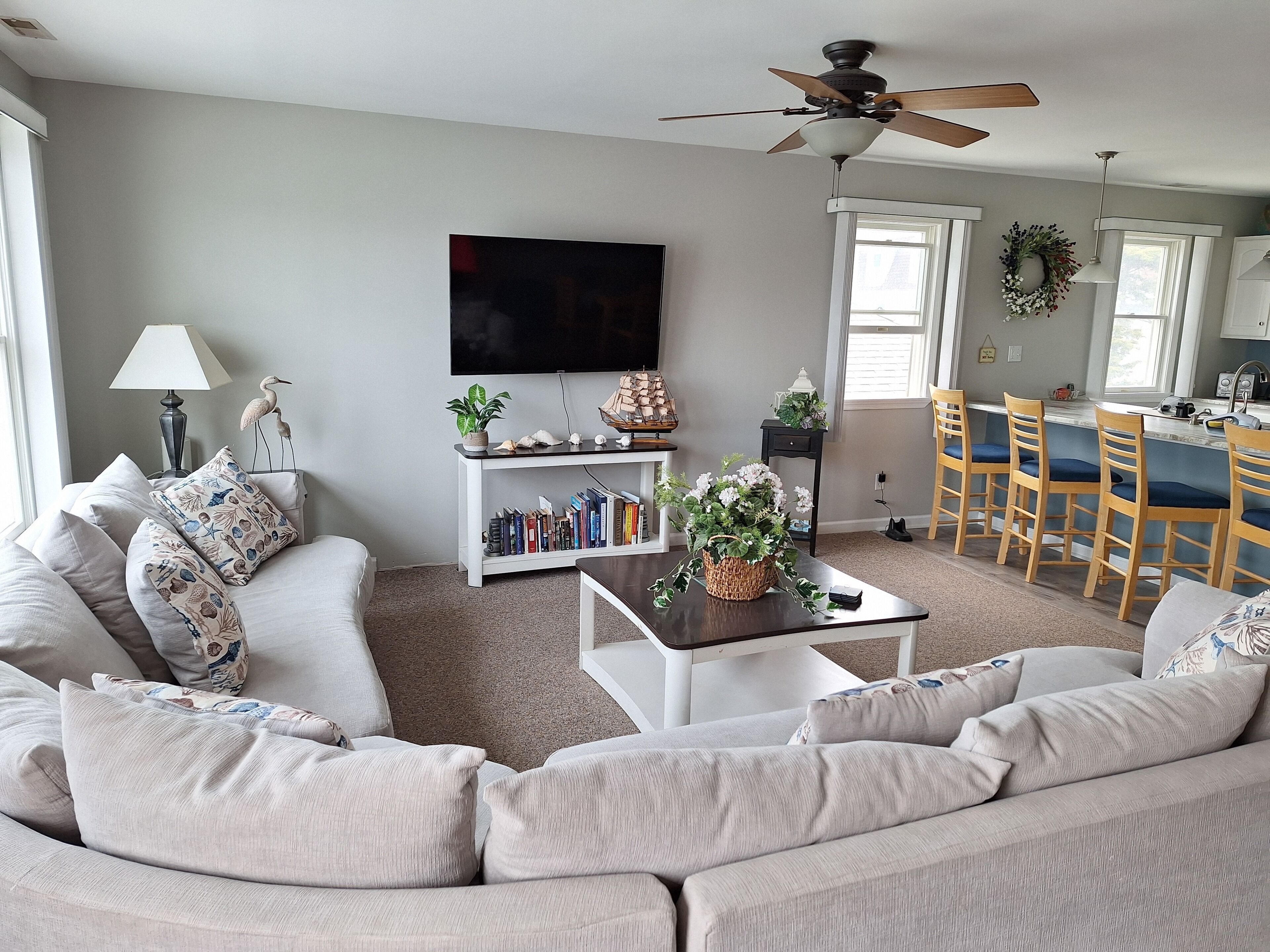 Smart-TV, DVD-Player, Bücher, Videothek