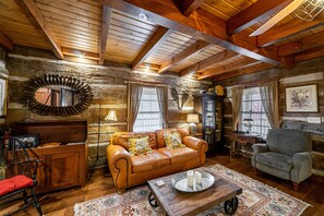 スマートテレビ、暖炉、DVD プレーヤー、書庫