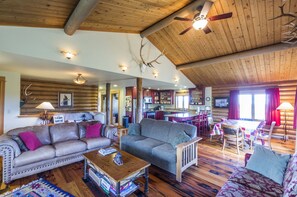 TV, books, video library