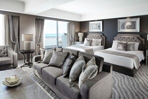 Prestige Suite Room, Ocean View | Minibar, in-room safe, desk, blackout drapes
