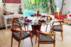Dining - Villa Kallayaan 10mn walk to Central Seminyak (Seminyak)