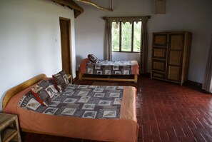 Desk, cots/infant beds, free WiFi, bed sheets