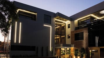 Front of property – evening/night