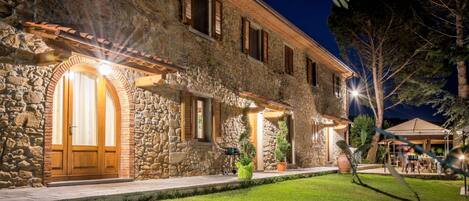 Front of property – evening/night