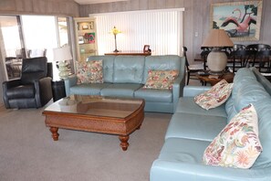 Smart TV, DVD player, table football, video library