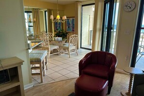 TV, DVD player, stereo