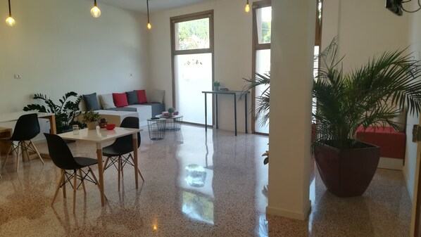 Zona de estar del vestíbulo