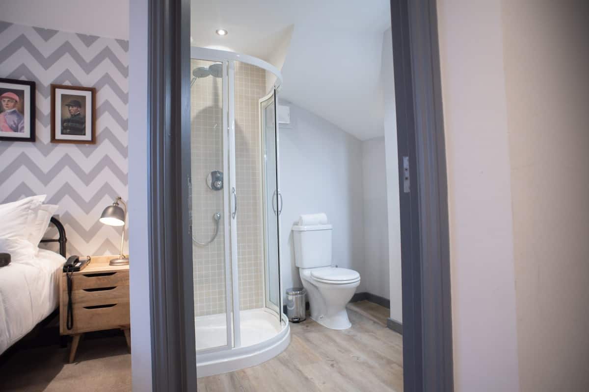 classic double room, 1 double bed | bathroom | shower, free toiletries, hair dryer, towels