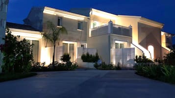 Front of property – evening/night