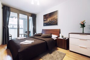 Premium bedding, iron/ironing board, cribs/infant beds, free WiFi - WS Sauna Apartments (Kraków)
