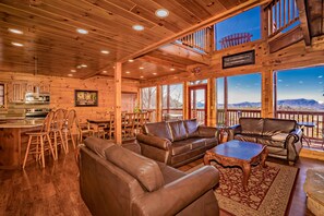 Interior - A Majestic View: Mtn views, Resort Pool, Home Theater, Games, near attractions! (Sevierville)