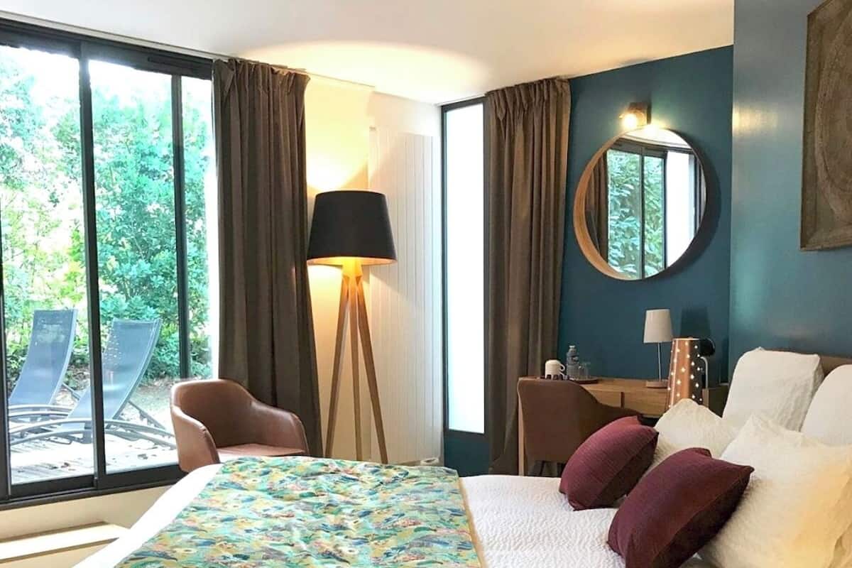 Individually decorated, individually furnished, desk, blackout curtains