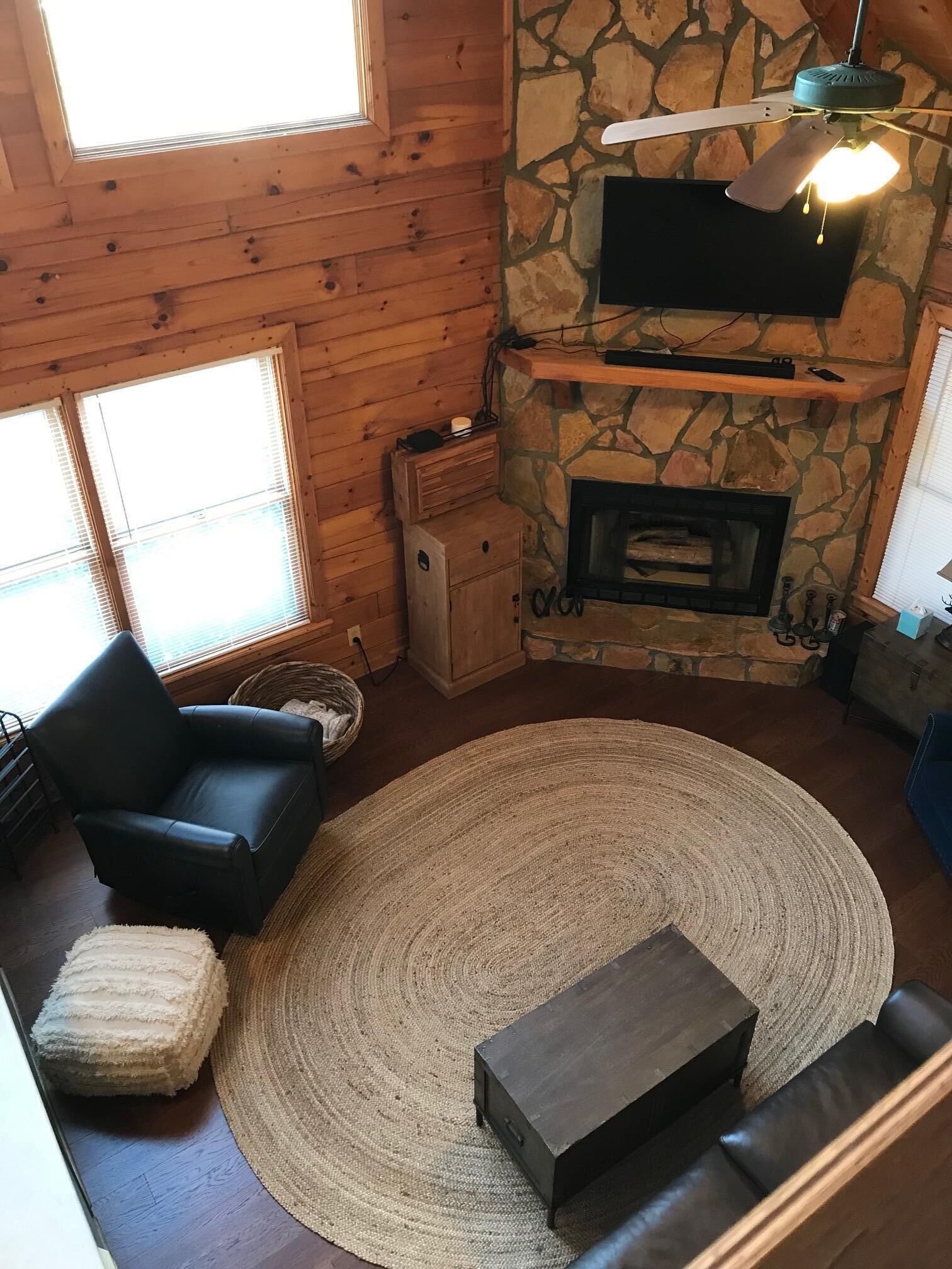 Get away from it all in this cozy cabin nestled in the woods.