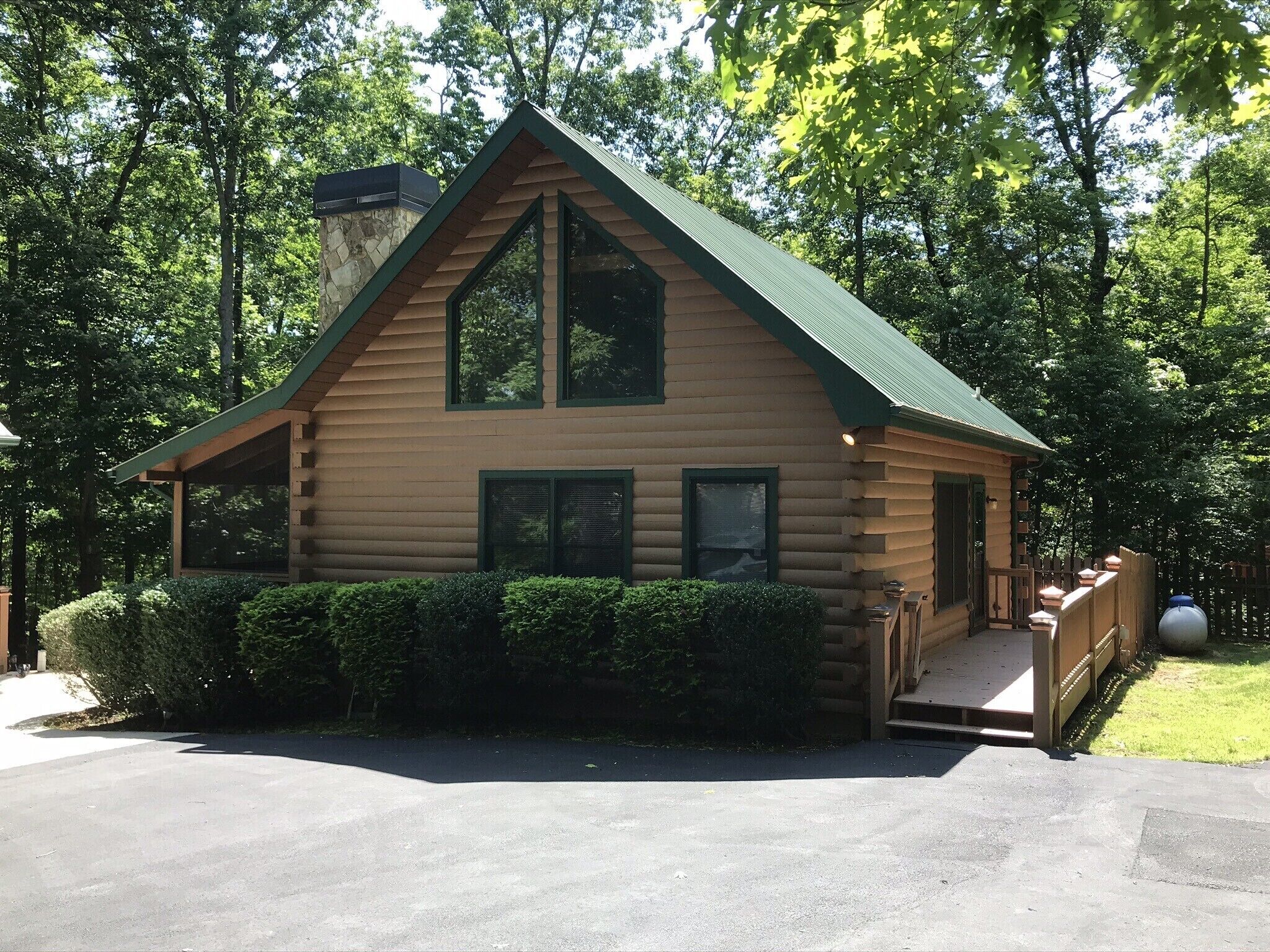 Get away from it all in this cozy cabin nestled in the woods.