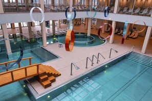 Indoor pool, outdoor pool