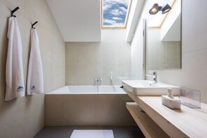Deluxe Chalet, Hot Tub, Mountain View | Bathroom amenities | Free toiletries, hair dryer, towels, toilet paper - Demänová Rezort (Liptovsky Mikulas)