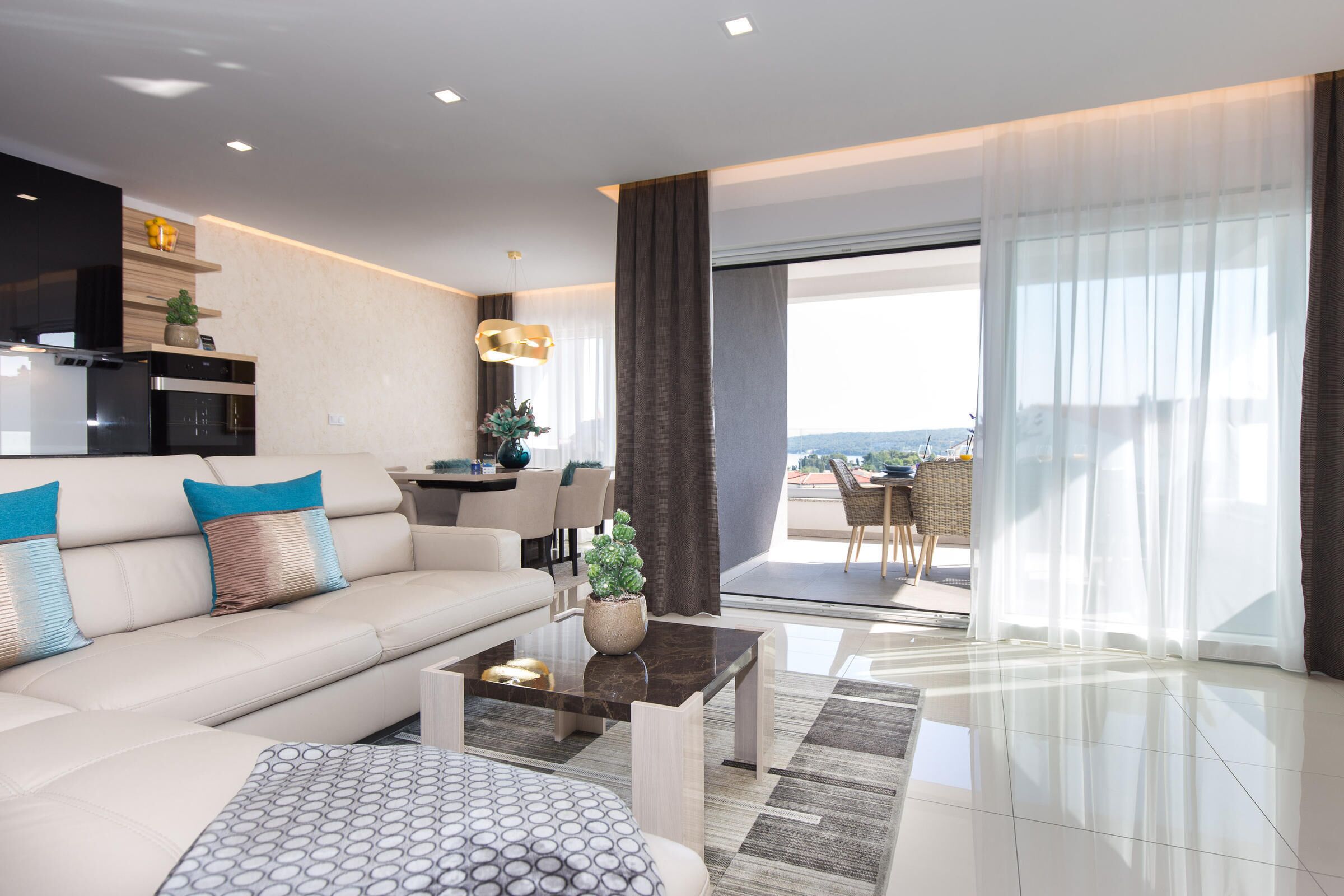 Leilighet, 2 soverom | Oppholdsområde | Flatskjerm-TV