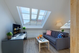 Exclusive Penthouse, 1 Bedroom, Terrace, City View | View from room