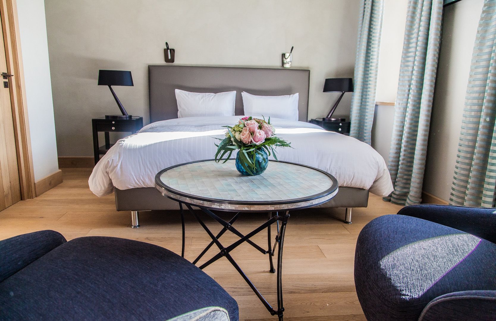 Habitación doble (Bouteillan) | Ropa de cama de alta calidad y minibar 