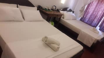 Family Room, 2 Double Beds, Non Smoking | Desk, soundproofing, iron/ironing board, free WiFi