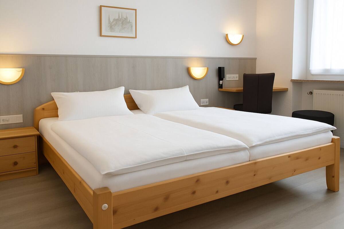 Economy Double Room (140cm bed) | In-room safe, desk, blackout curtains, free WiFi