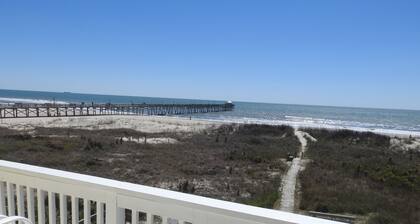 Oceanfront Atlantic Beach, NC Cape Lookout Peek Näe ja kuule Atlantin valtameri