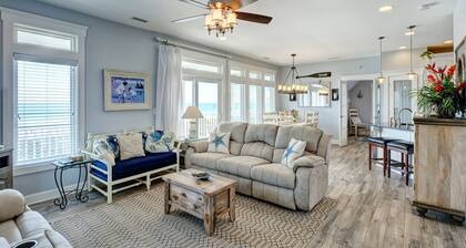OCEANFRONT 5-bdrm Elevator Pool/Tennis Volleyball/Putt-Putt Dog Welcome!