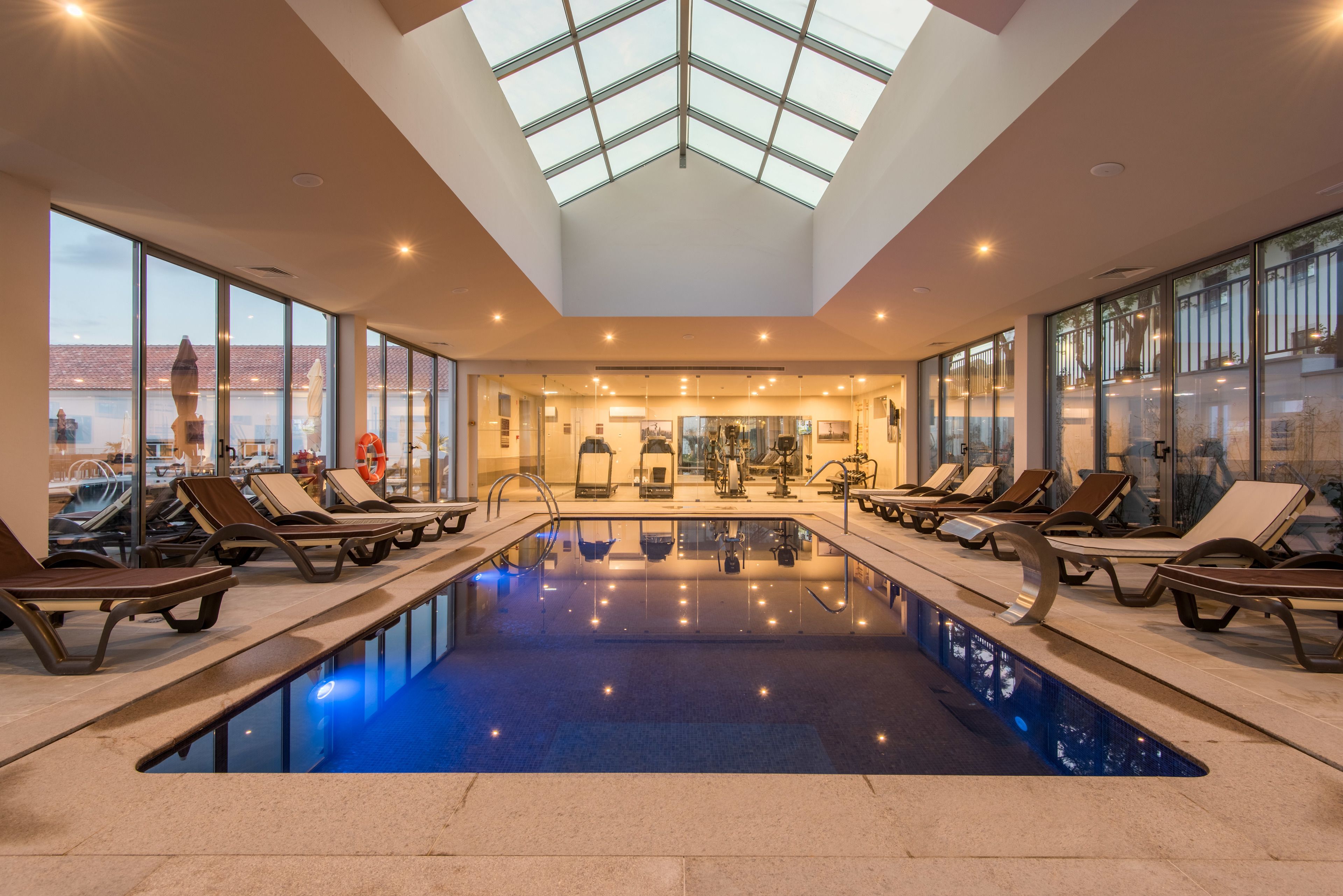 indoor pool, outdoor pool